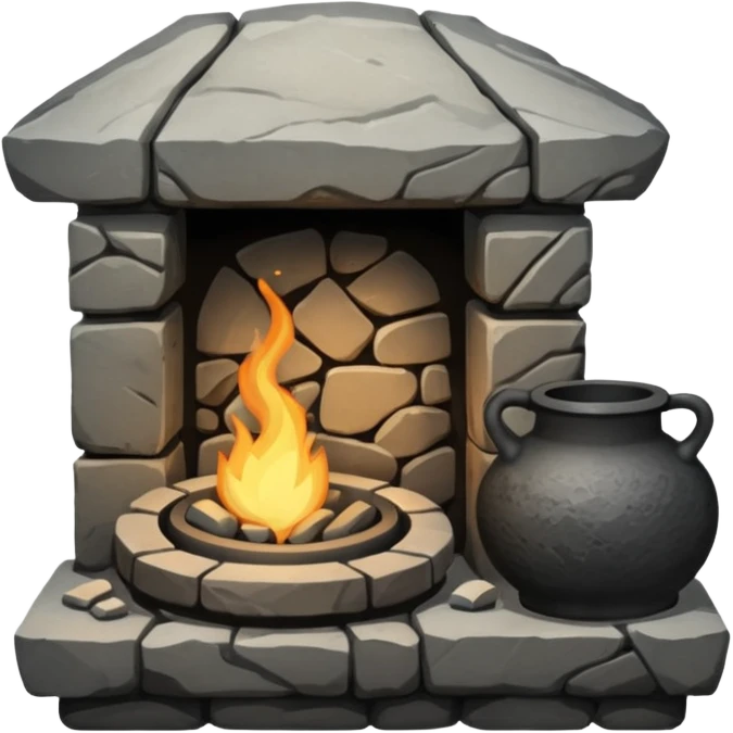 A Japanese stone forge emoji
