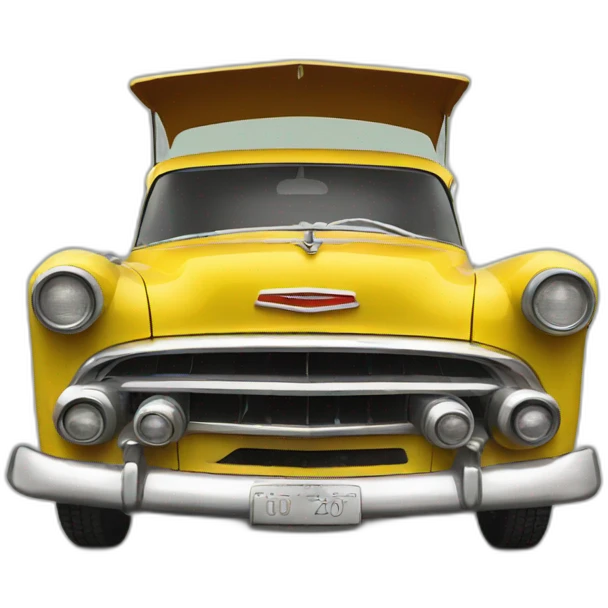 Vintage Cuban car detail emoji