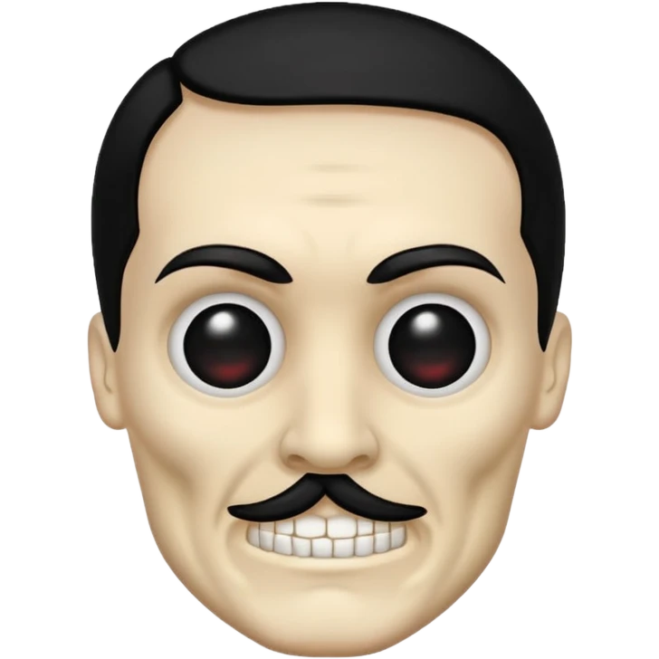 Hitler face on skull emoji  emoji