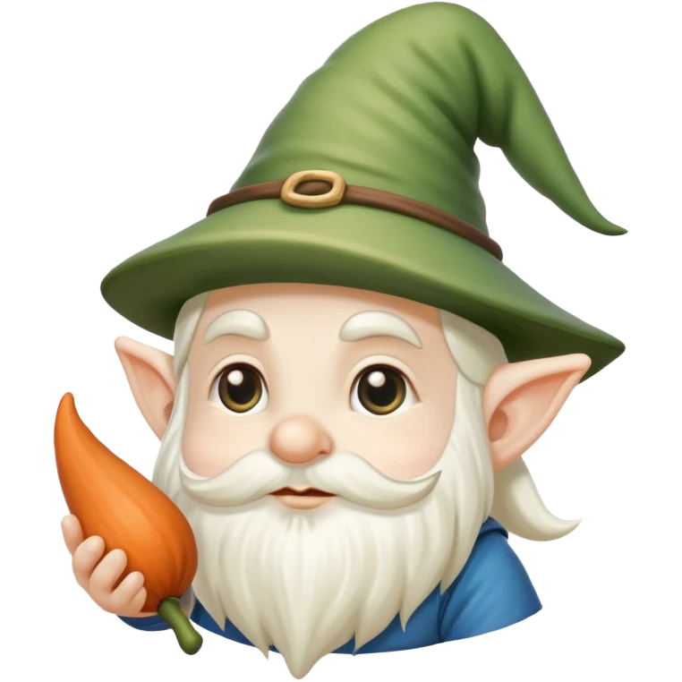 Gnome who curses people with beans emoji