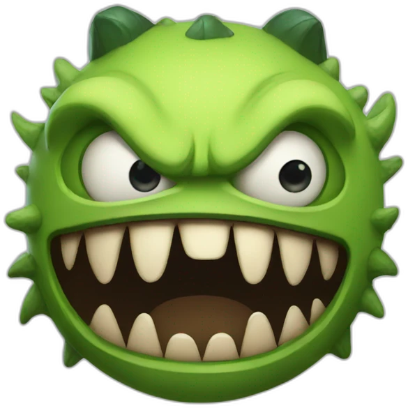Scary monster emoji