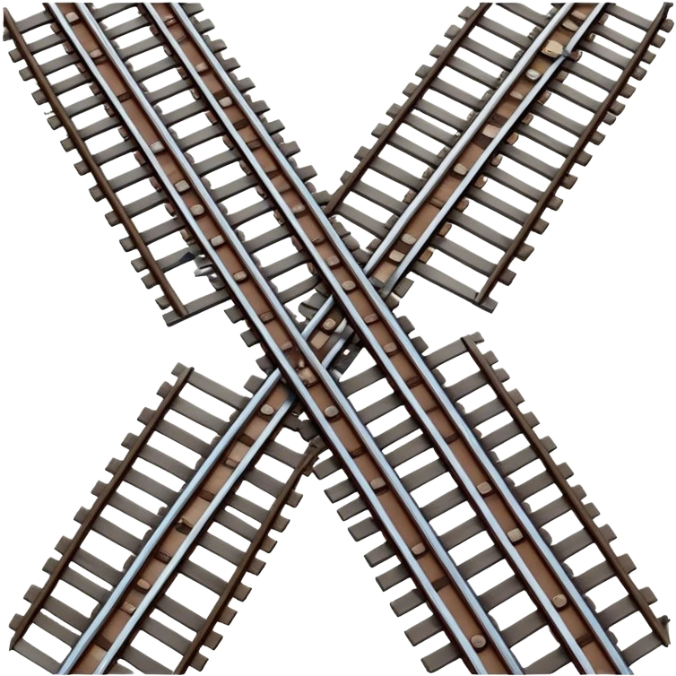 Train Tracks top view  emoji