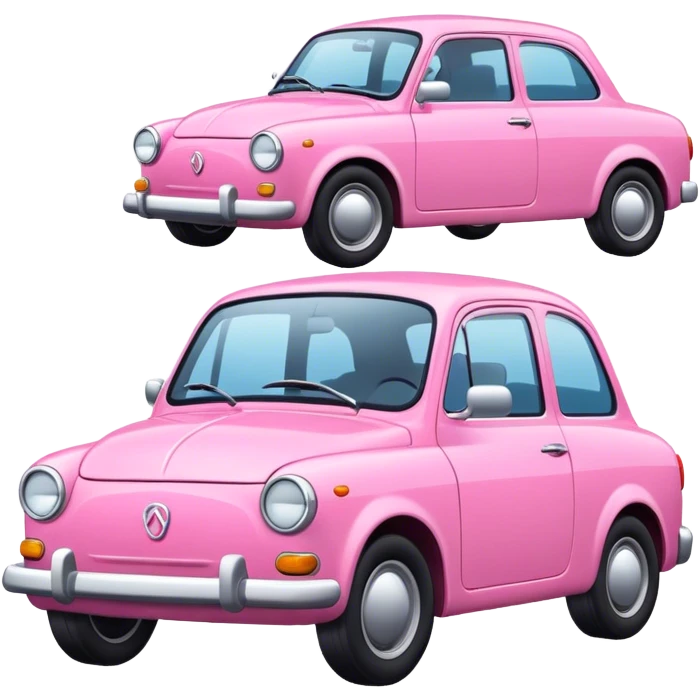 pink car emoji