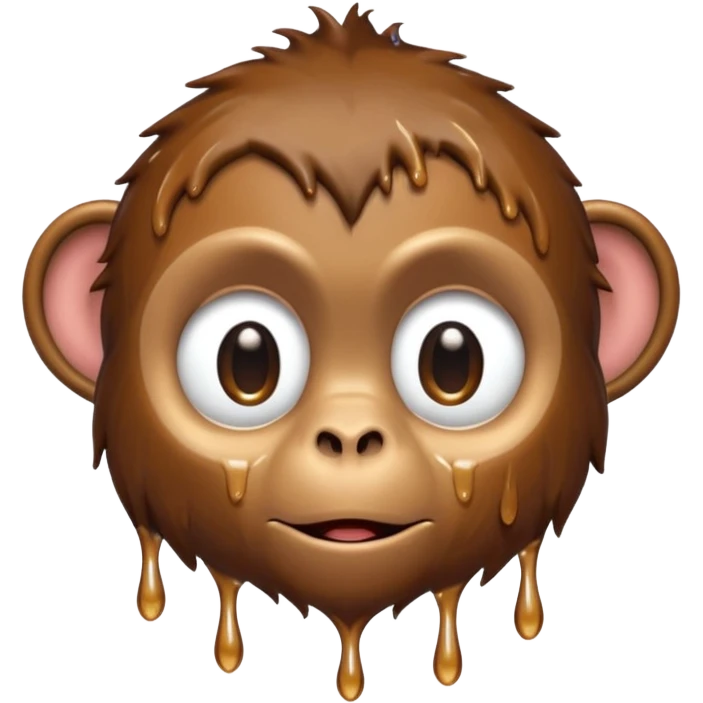 a wet monkey emoji