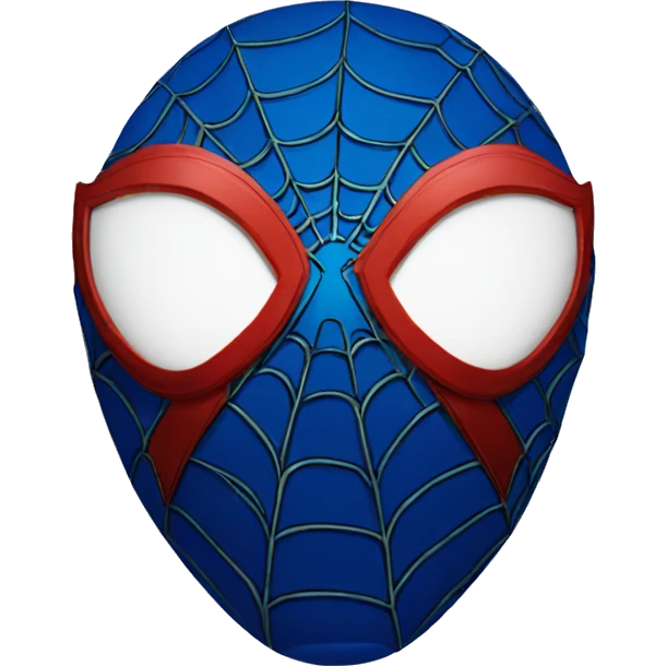 Spider-man blue mask emoji