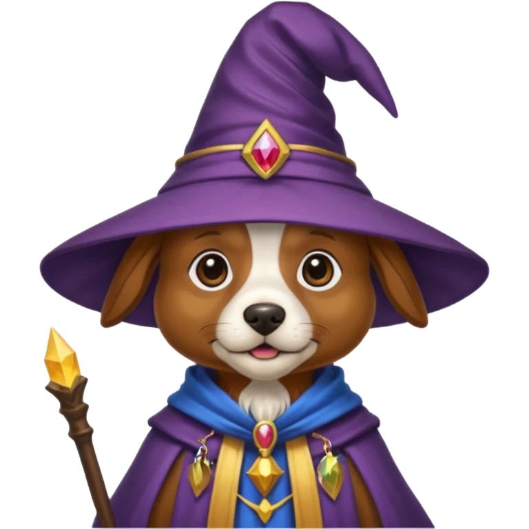 Dog wizard emoji