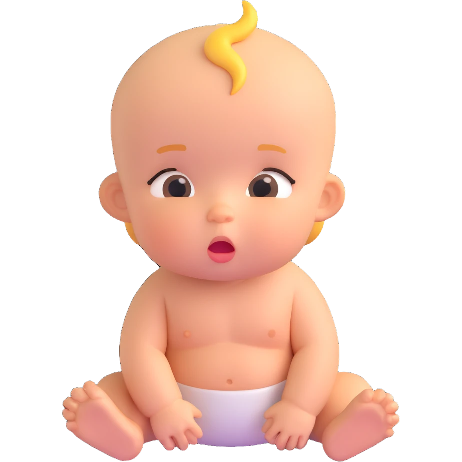 thinking baby emoji