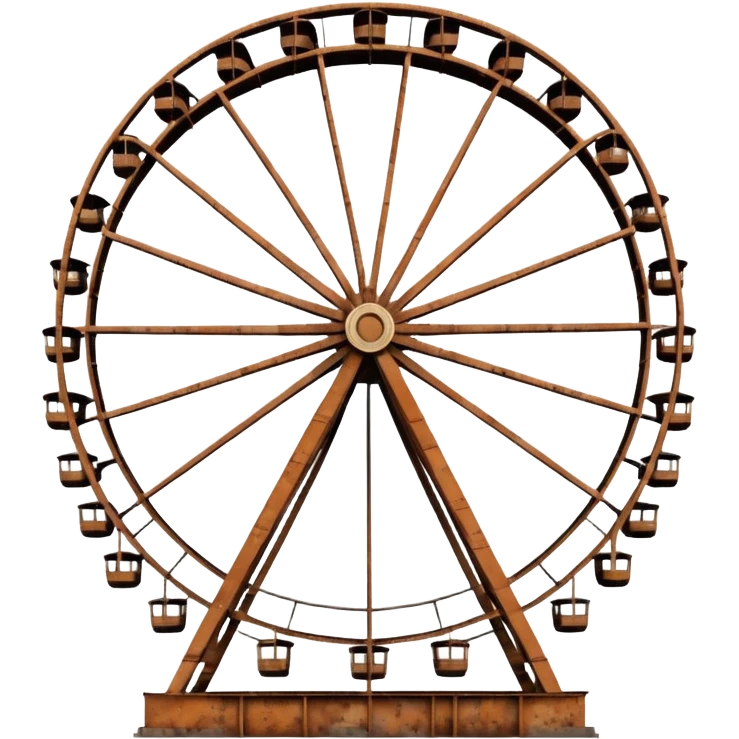 Brown city ferris wheel emoji