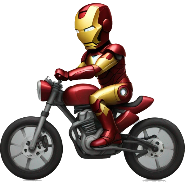 Iron man on a bike emoji