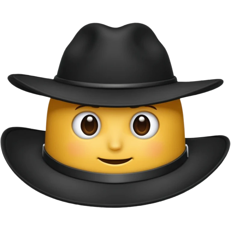 black hat emoji