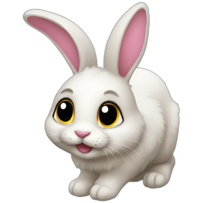 Bunny-with-paint emoji