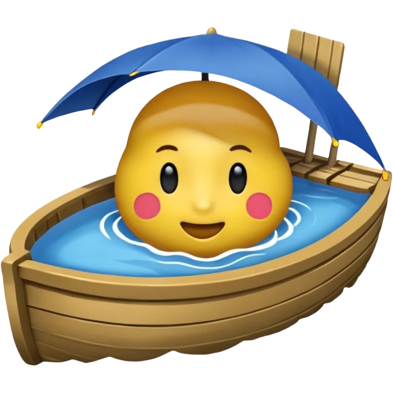 Синяя джинсовая панамка со шнурком emoji