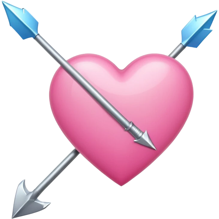 pink heart impelled by arrow emoji