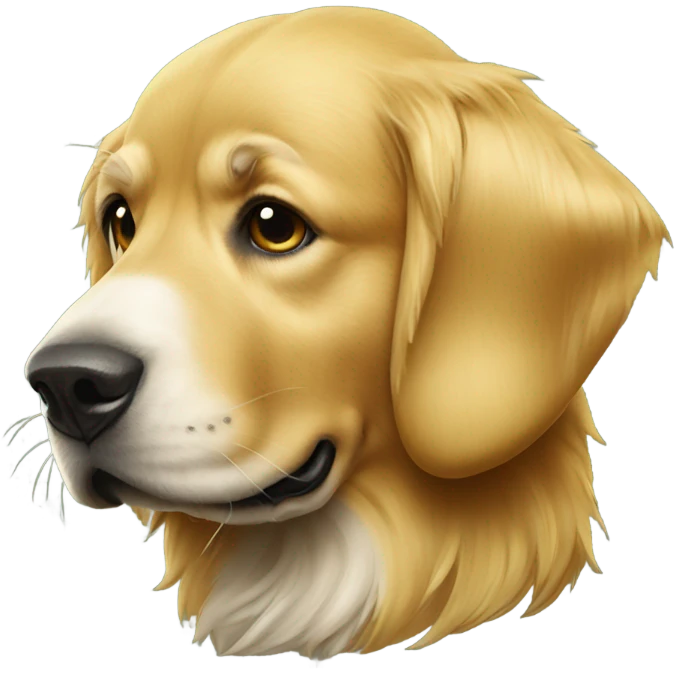 Golden retriever in Packers helmet emoji
