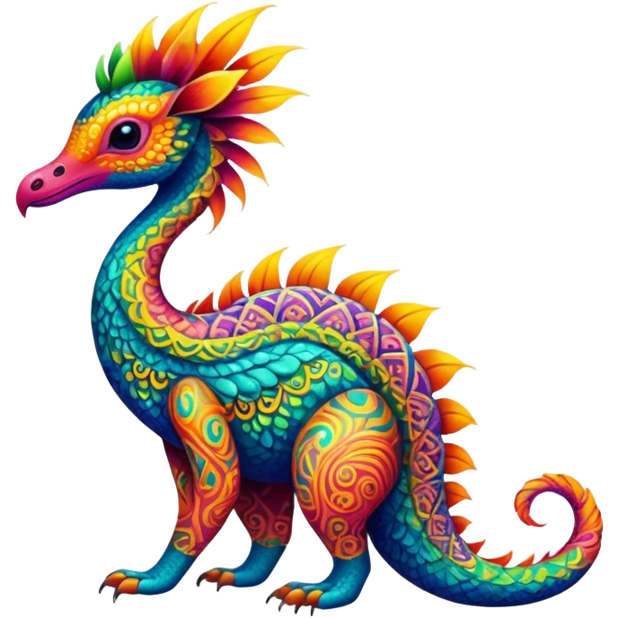 Colorful Exotic Pokémon-Digimon-Monster-Beast-Fakémon-hybrid-creature (full body) emoji