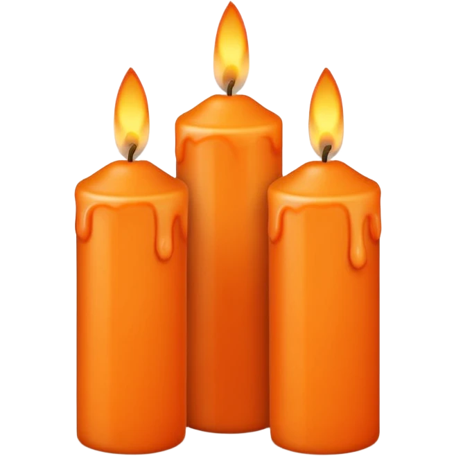 orange candles emoji