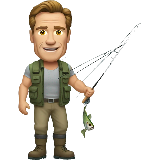 arnold schwarzenegger fishing emoji