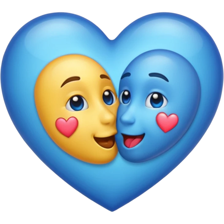 Generadme q el emoji esté 😘 en vez del corazón rojo sea este corazón 🩵 emoji
