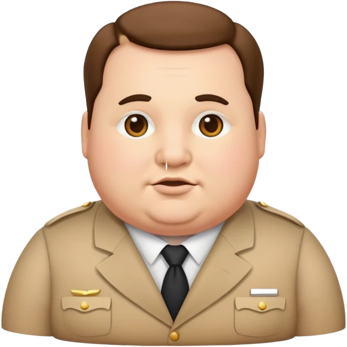 photorealistic fat official emoji