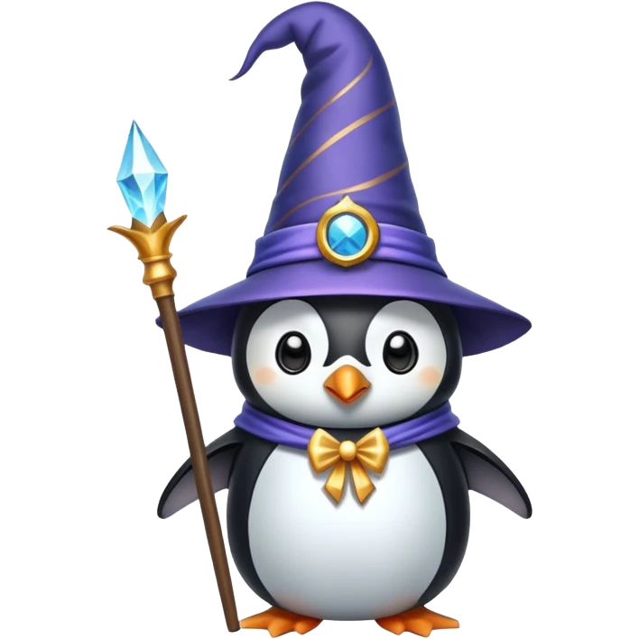 Penguin Wizard emoji
