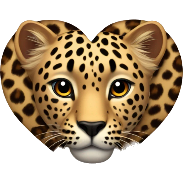 leopard heart emoji