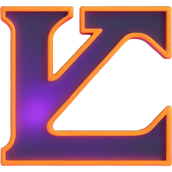letter Z in Rich Proxy style: fantasy, dark, neon, 3D, light mysticism, neon glow, volumetric emoji