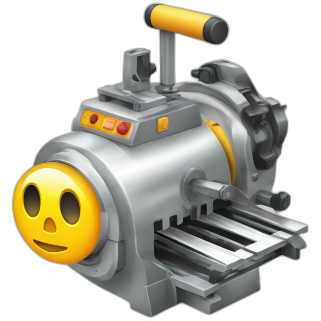 Nähmaschine mit einer Nadel in der Hand emoji