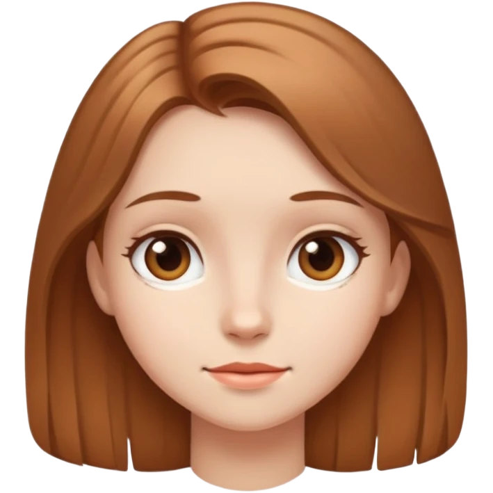 Девочка с русыми волосами  emoji