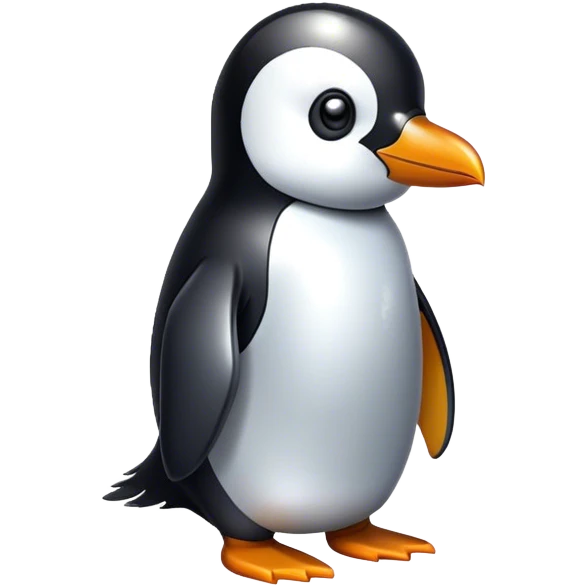 hazme un pinguino estilo crypto emoji