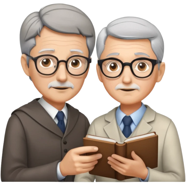 wise teacher guiding a student emoji