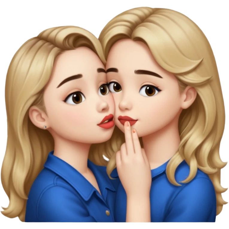 Sabrina carpenter kissing a cheek emoji