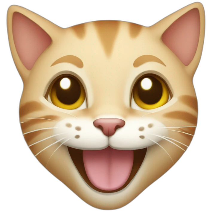 Cat laughs emoji