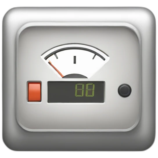 An electrical meter with rounded edges emoji