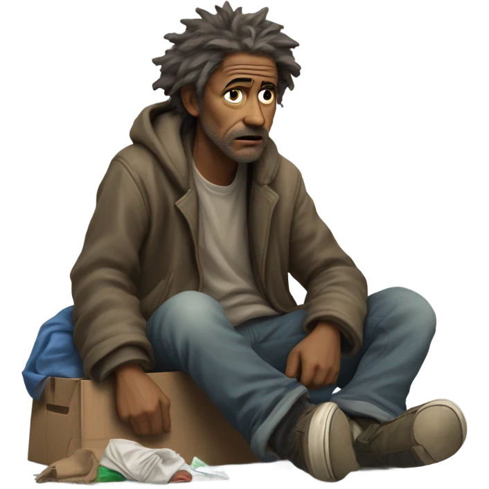 homeless man  emoji