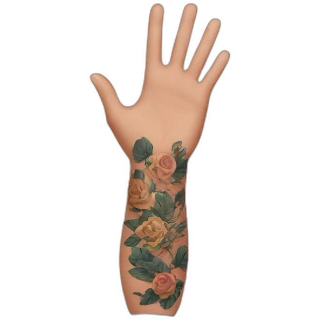tattooed arm emoji