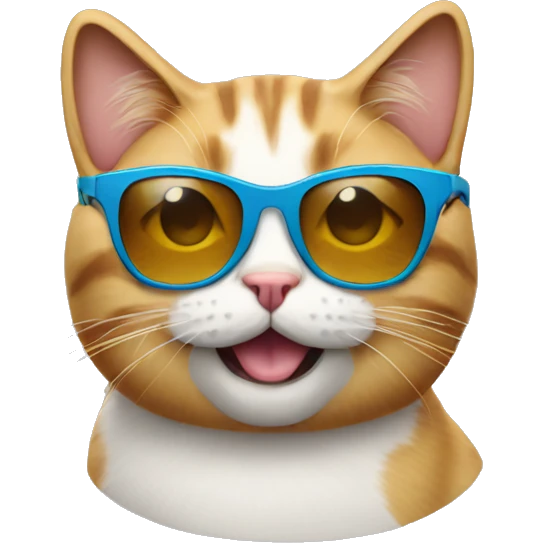 Cat with sunglasses emoji