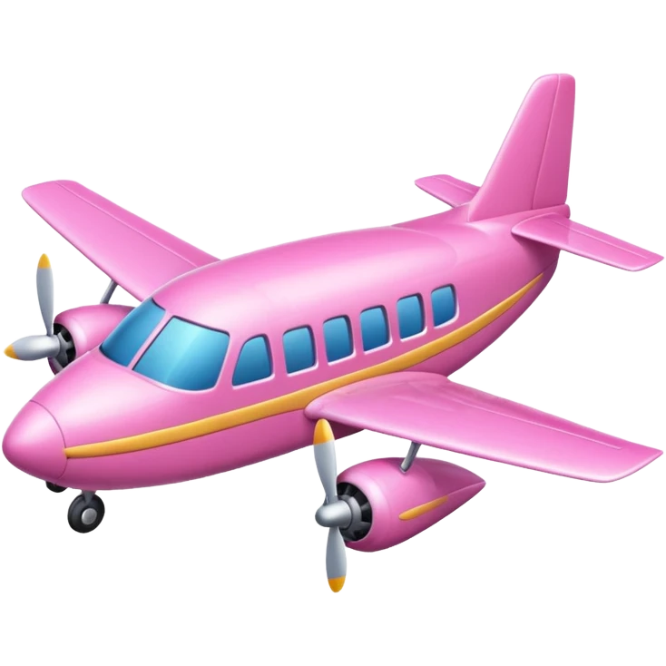 Pink plane emoji