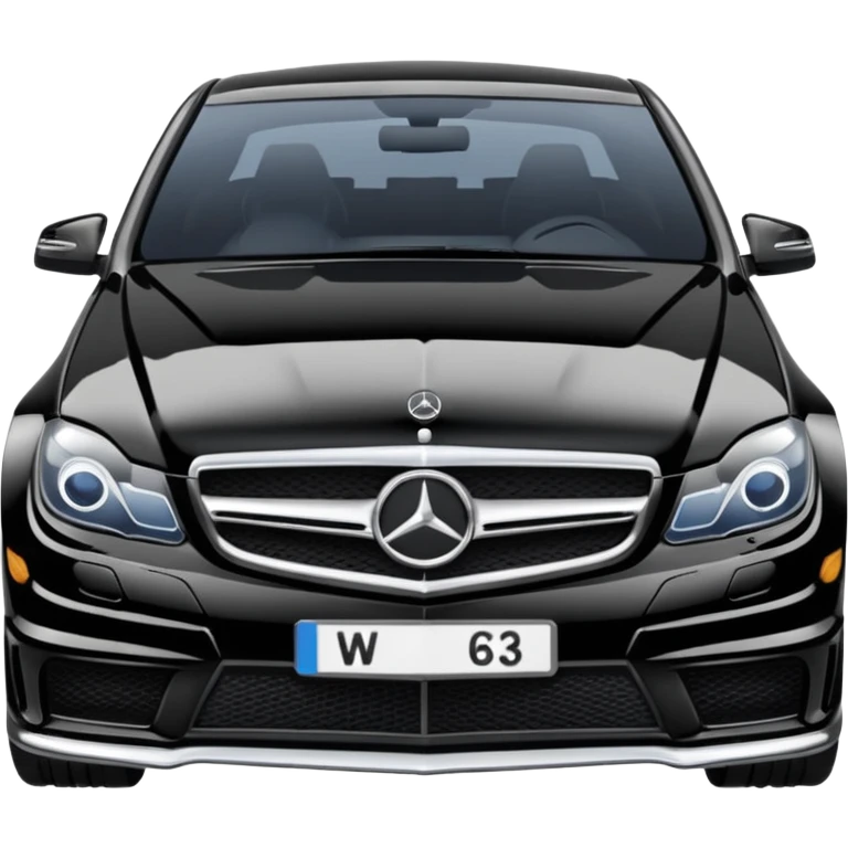 Mercedes w204 c63 front view emoji