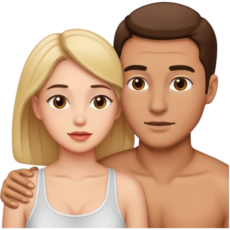 À naked man and woman naked doing sex naked emoji