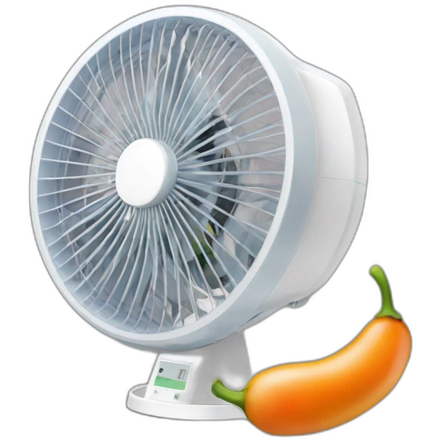 Ventilateur mange une carrote emoji