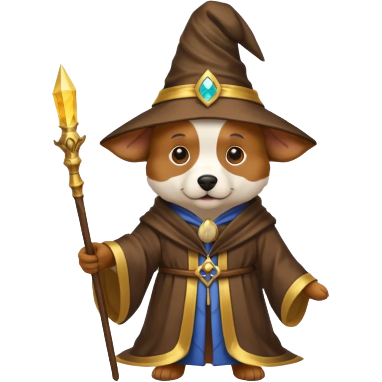 Dog wizard emoji
