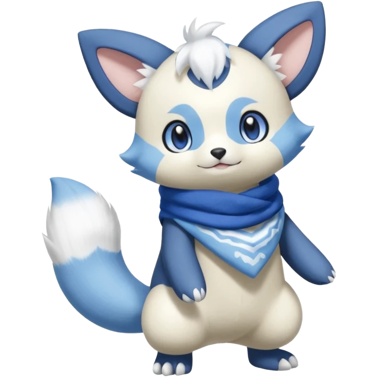 Shiny Minccino-Meowstic-Oshawott-Hybrid (Full body) emoji