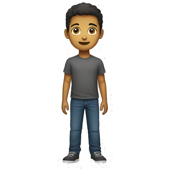 Kinesiologo joven morocho emoji
