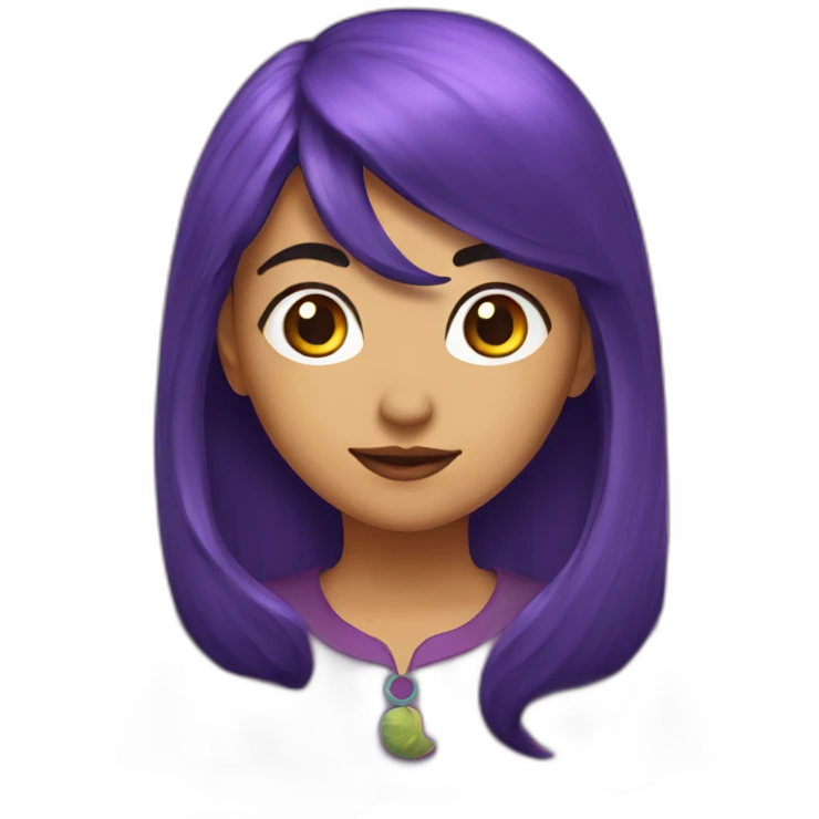 Luna morada emoji