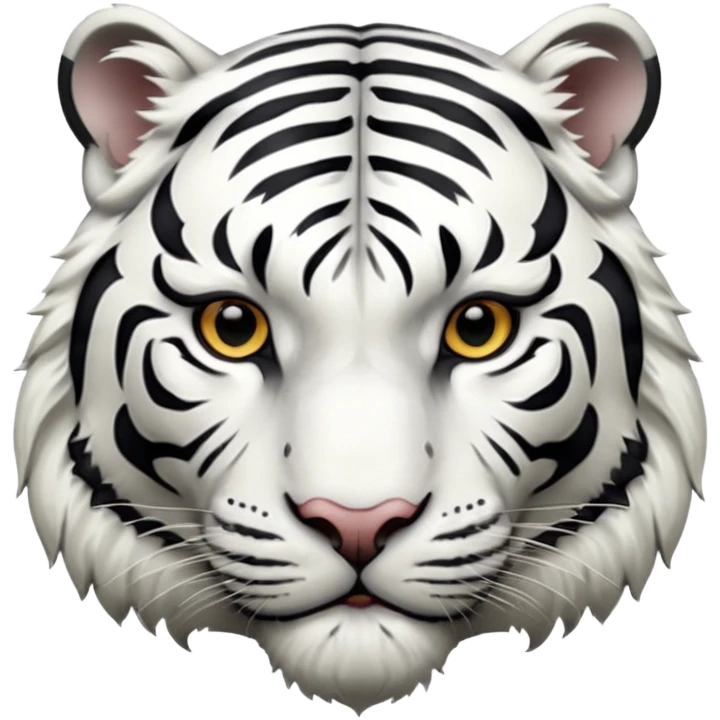 White tiger emoji