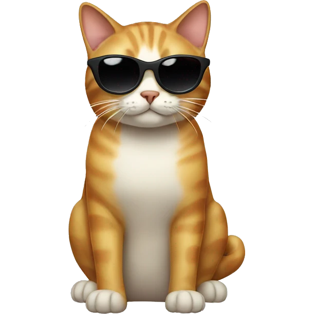 Cat with sunglasses emoji