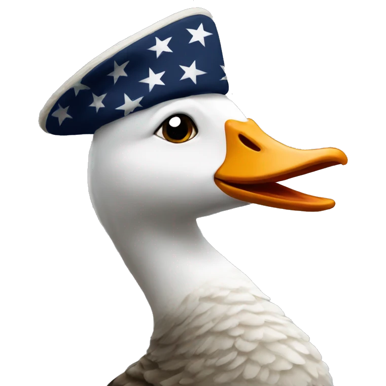 Saluting goose emoji