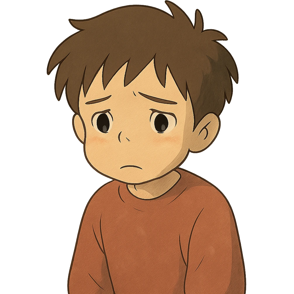 sad little boy emoji