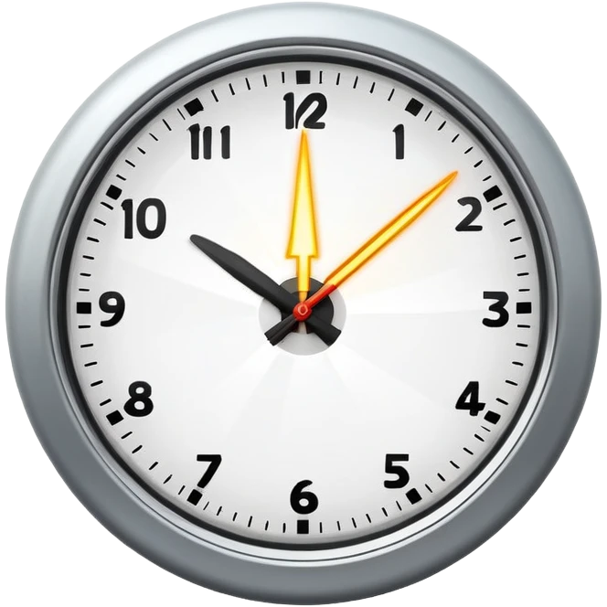 clock with thunderbolt overlay emoji