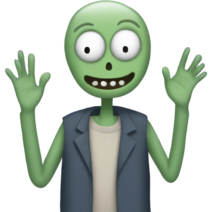 salad fingers feeling joy emoji